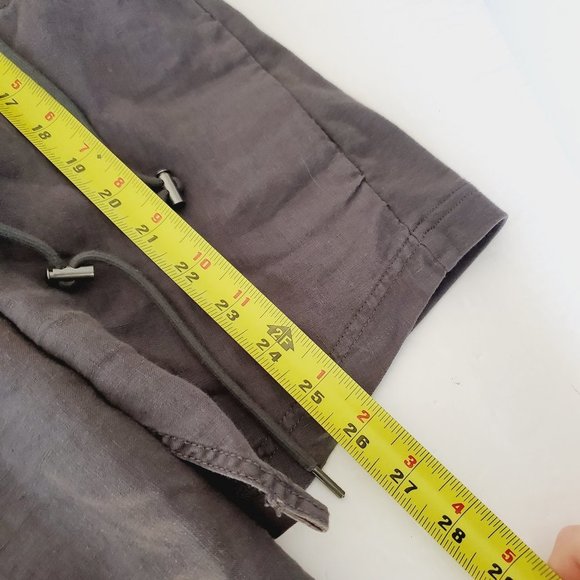 ANTHRO SANDWICH 100% Linen Grey Open Front Jacket - Picture 8 of 8